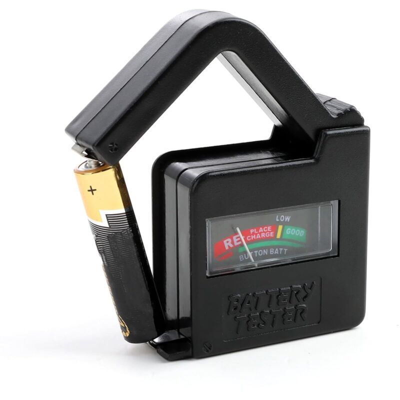 BT860 Digital Battery Tester for AA AAA C D 9V Button Cells Analog Display