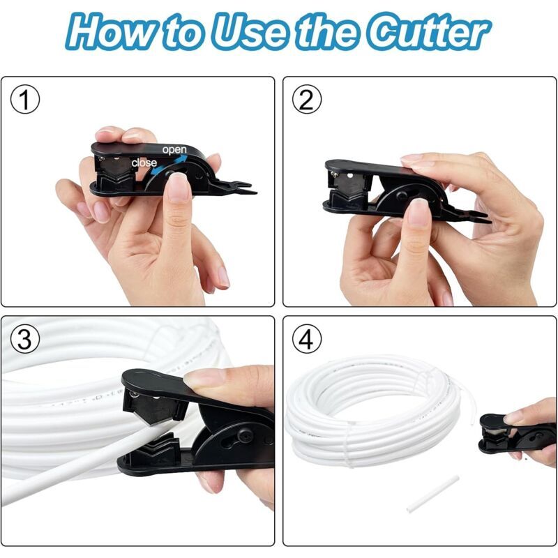 Fridge Water Supply Hose Kit POM Connectors for Water Filter Purifier