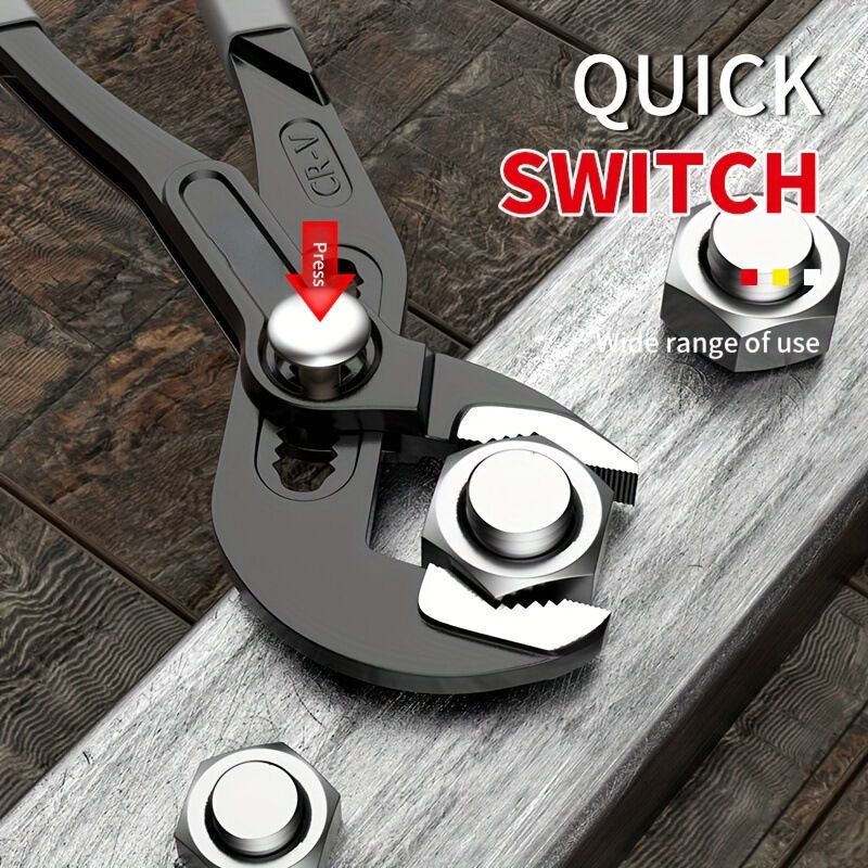 Self-Locking Hose Grip Clamp Pliers 250mm Push Button Fine Adjustment