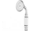 Victorian Ceramic Handle Handheld Shower Head Retro Telephone Style Chrome