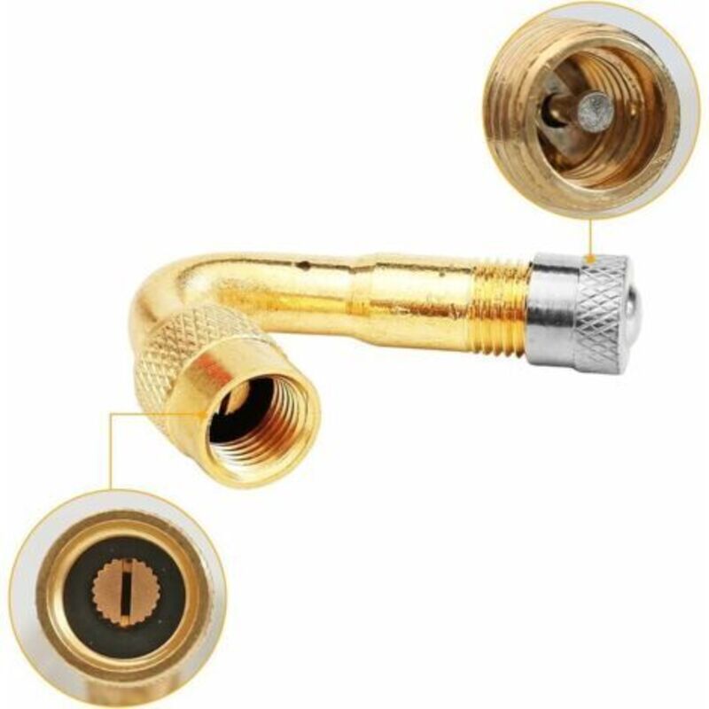 Tyre Valve Extension Adapters 45 90 135 Degree Elbow Connector Set