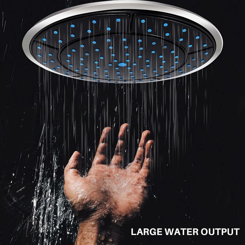 10 Inch Round Rain Shower Head with Straight Screw Thread
