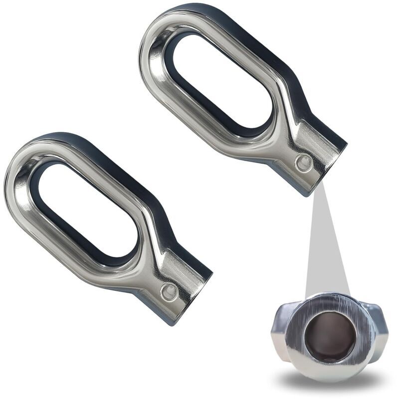 2x Aluminium Alloy Winch Hawse Fairlead Rings 10mm for 4WD Recovery