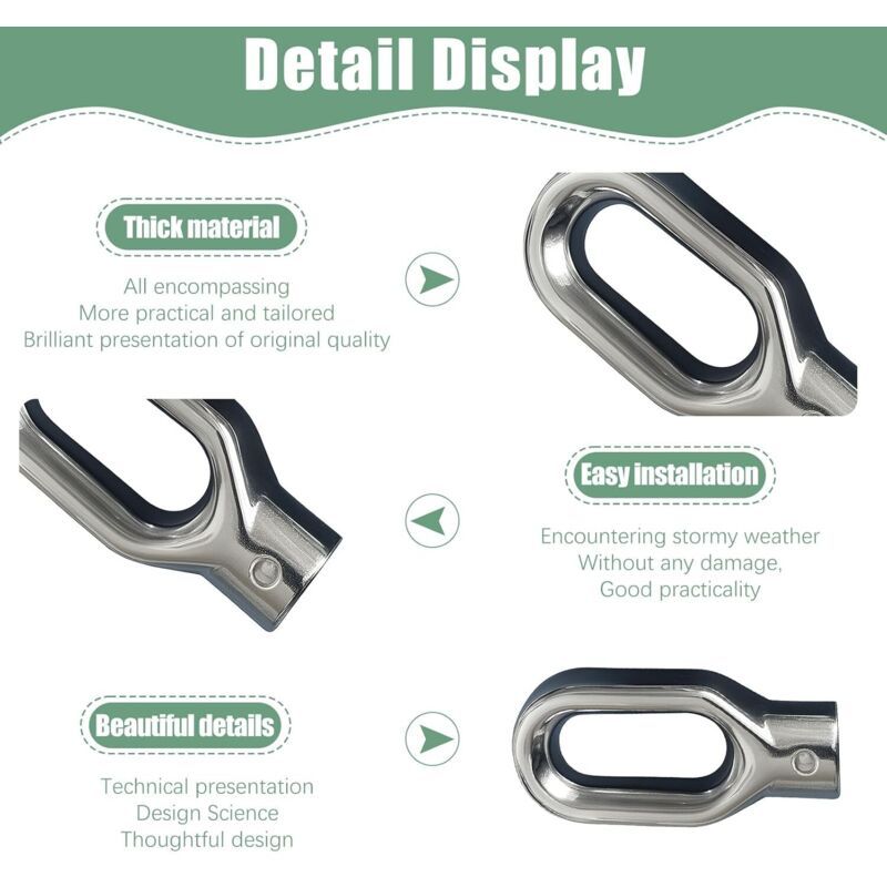 2x Aluminium Alloy Winch Hawse Fairlead Rings 10mm for 4WD Recovery