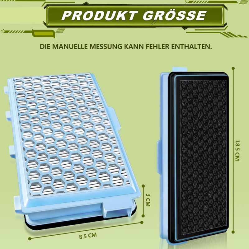 2x HEPA Filters for Miele Compact C1 S4000 Series Vacuum Cleaner