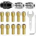 15x Collet Chuck Set for Dremel Rotary Tool Drill 0.125in Shank