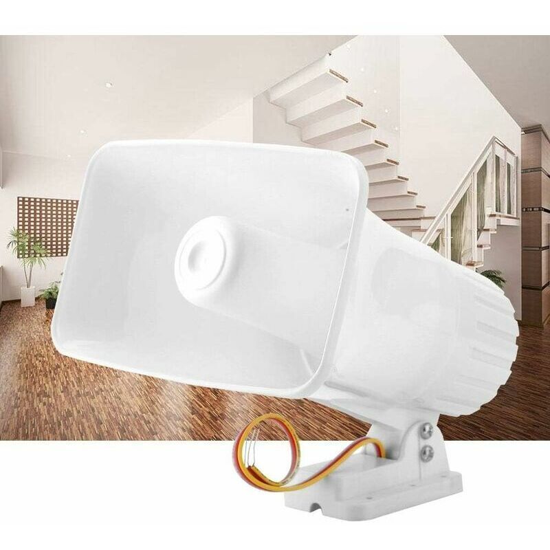 12V Electronic Alarm Siren Horn 150dB Indoor Outdoor Home Security