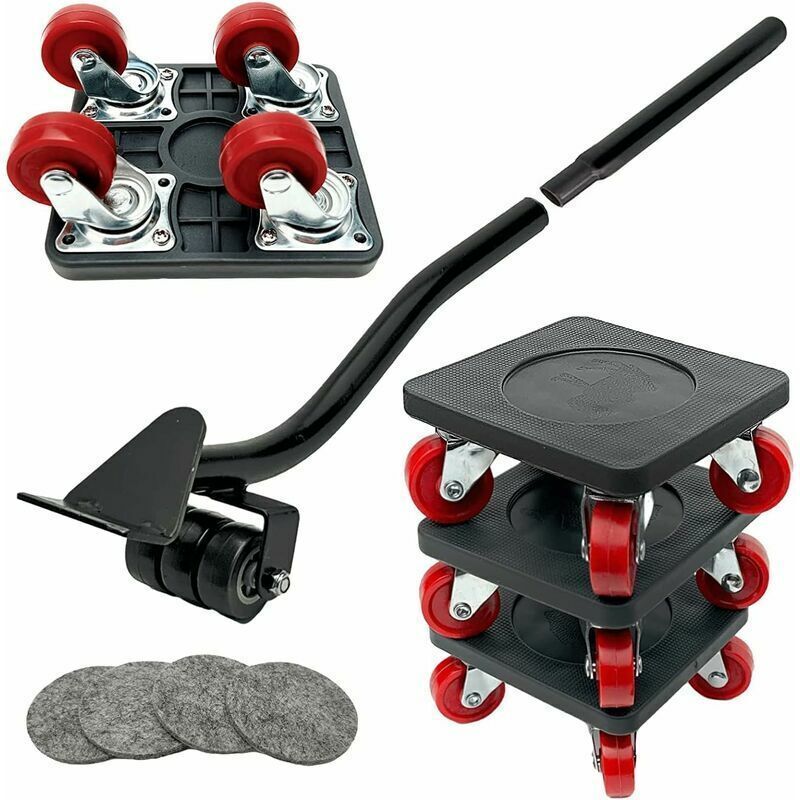 Furniture Mover Lifter with 4x 360 Swivel Castor Dollies 400kg Capacity
