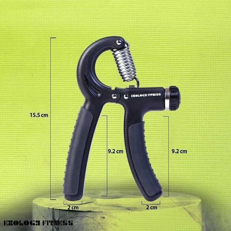2x Adjustable Hand Grip Strengthener 5-60kg Forearm Finger Exerciser