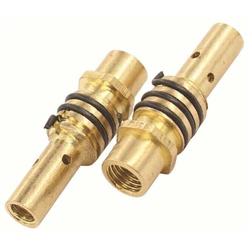 12pc MIG Welding Contact Tips Nozzle Gas Connector Kit 15AK MIG MAG 0.8mm