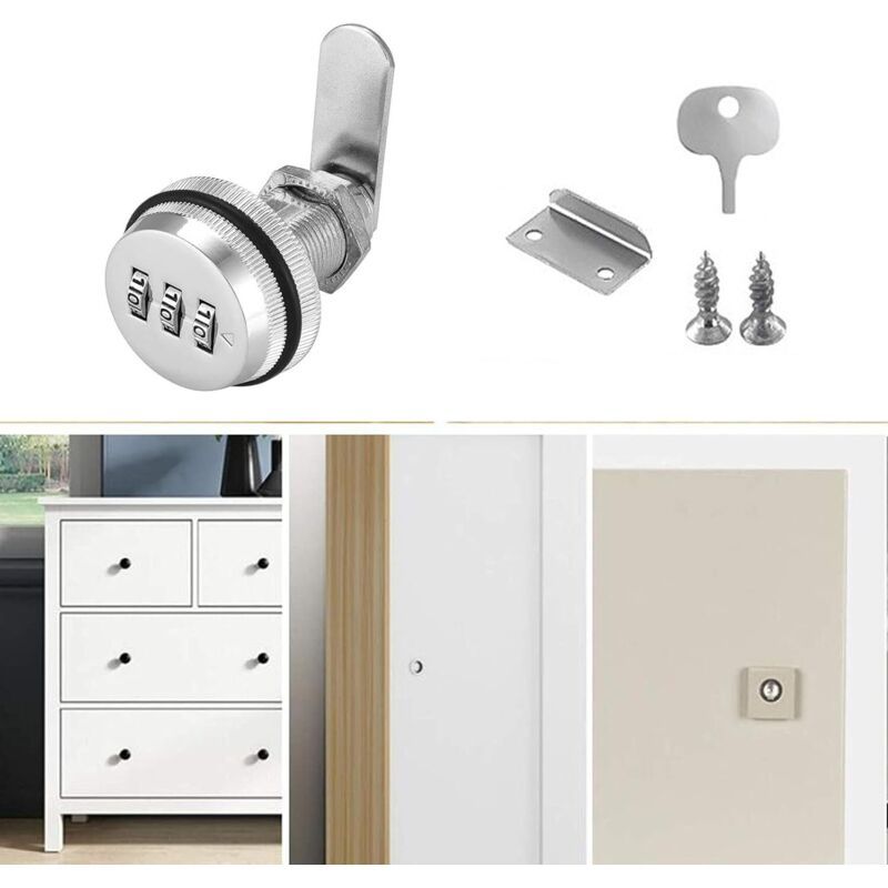 Combination Cam Lock Keyless Code Lock for Drawer Letterbox Cabinet