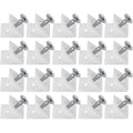 20x Plastic Drawer Bottom Repair Wedges Support Brackets with Screws