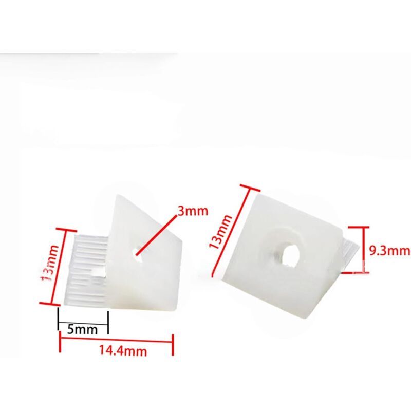 20x Plastic Drawer Bottom Repair Wedges Support Brackets with Screws