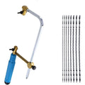Coping Saw with 8 Blades for Wood Plastic Rubber Soft Metal Cutting
