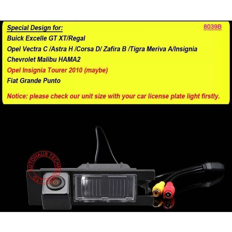 Color Reversing Camera Night Vision Car Truck for Astra H Corsa D Vectra C Tigra Meriva A Regal Buick Insignia