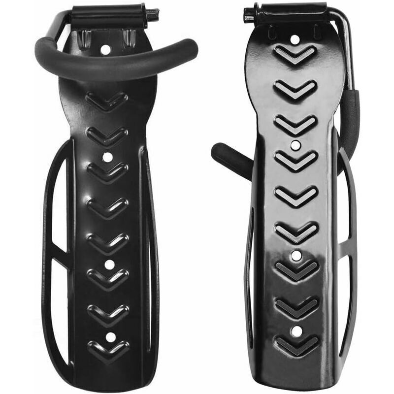 Wall Mounted Bike Storage Rack Hook Hanger for Garage Black with Fittings