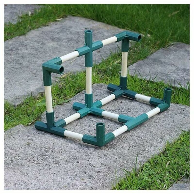 10x 4-Way Cross Greenhouse Frame Connectors 16mm Plastic Garden Tube