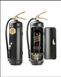 Fire Extinguisher Minibar Wine Cabinet Perfect Gift for Men black