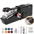 Handheld Sewing Machine Portable Convenience Black, for On-the-Go Sewing Needs