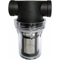 Water Pump Inline Filter with 100 Mesh Stainless Steel Strainer for Garden Watering, 0.75 Inch