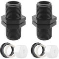 Overflow Tank Bulkhead Nipple with Gasket for 1000 Liter Rain Tank, 25mm 0.75 Inch