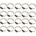 20x Adjustable Hose Clamps 304 Stainless Steel 120mm Pipe Clamps