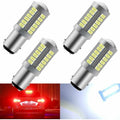 4x Trailer Lights 1157 33SMD LED Bulbs White Reverse Brake Park Tail Fog
