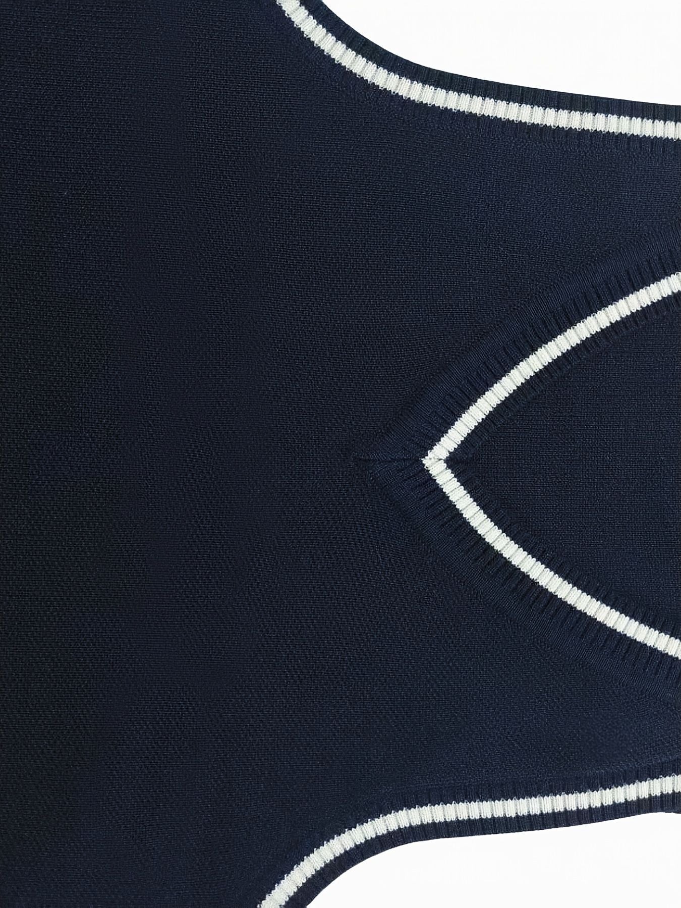 BX0012-NAVY 100% Cotton Kids V-Neck Argyle Sweater Vest, Boys and Girls Knitwear, Navy Blue, Size 130