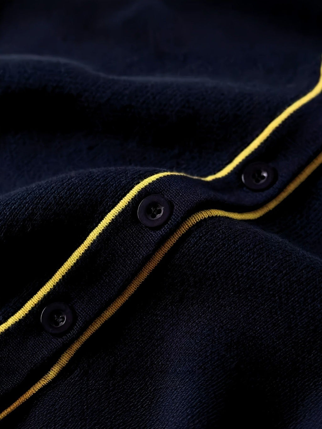 KS0007-NAVY 100% Cotton Kids V-Neck Long sleeve Button Cardigan, Boys and Girls School Uniform Knitwear, Navy Blue, Size 120