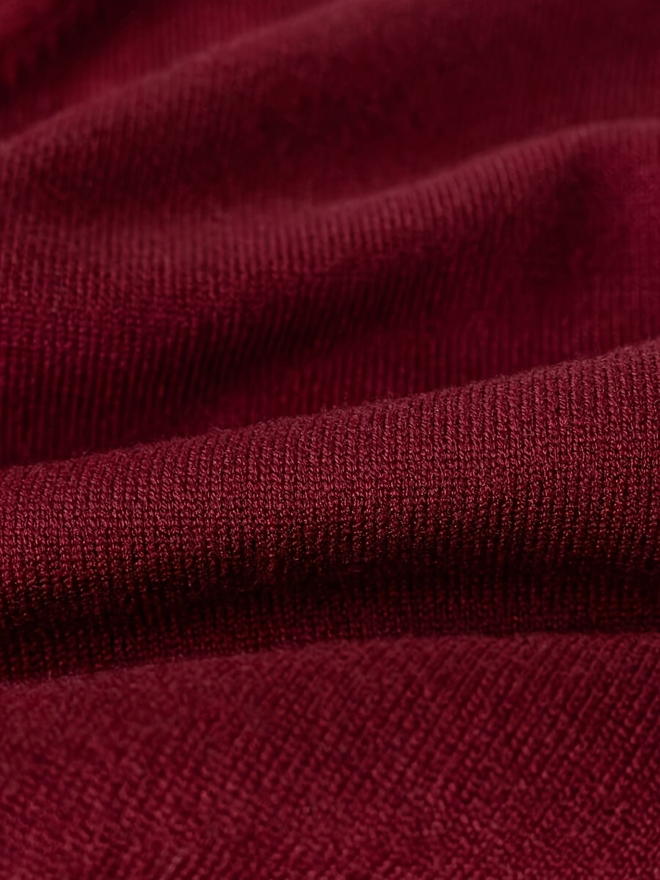 KS0036-WINE Soft Knit Blend Kids V-Neck Long sleeve Button Cardigan, Boys and Girls Knitwear, Wine Red, Size 140