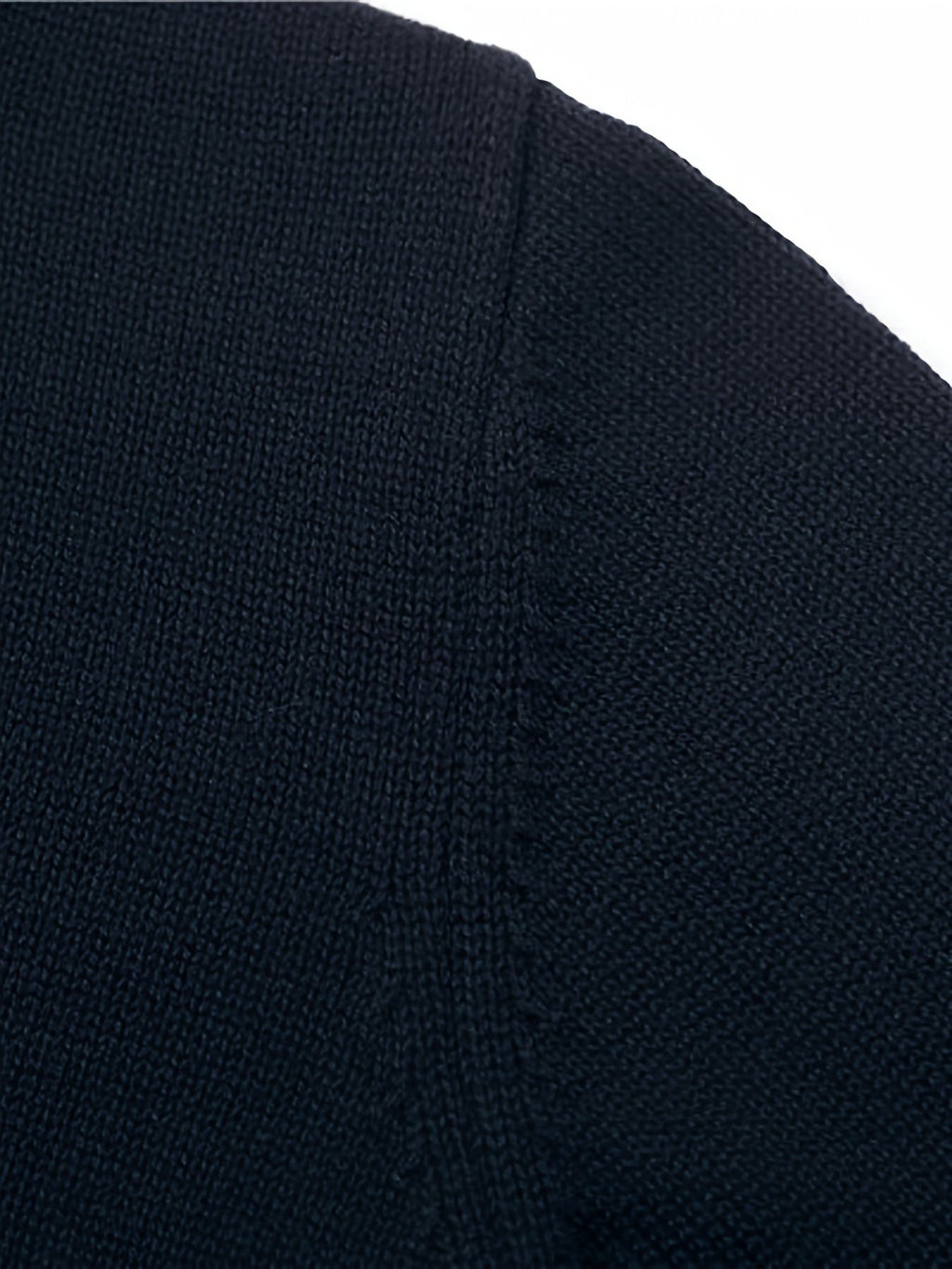 SW012 100% Cotton Kids V-Neck Long sleeve Button Cardigan, Boys and Girls School Uniform Knitwear, Black, Size 110