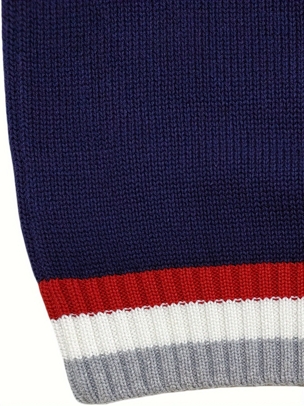 SW013-R 100% Cotton Kids V-Neck Long sleeve Button Cardigan, Boys and Girls School Uniform Knitwear, R, Size 110