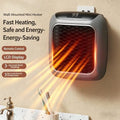 Plug-in Wall Mount PTC Ceramic Space Heater with Remote Control & LED Digital Display, 400W/800W Adjustable Thermostat Portable Electric Heater with Overheat & Tip-Over Protection for Bedroom Bathroom Office Indoor Use, AU 240V Plug