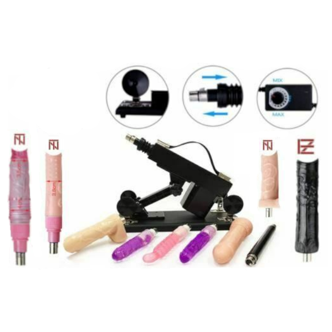 House Of Dasein Automatic Sex Machine Plus Choose Your Own Attachments Dildos / Vibrator - Machine + 4S 4M 2H
