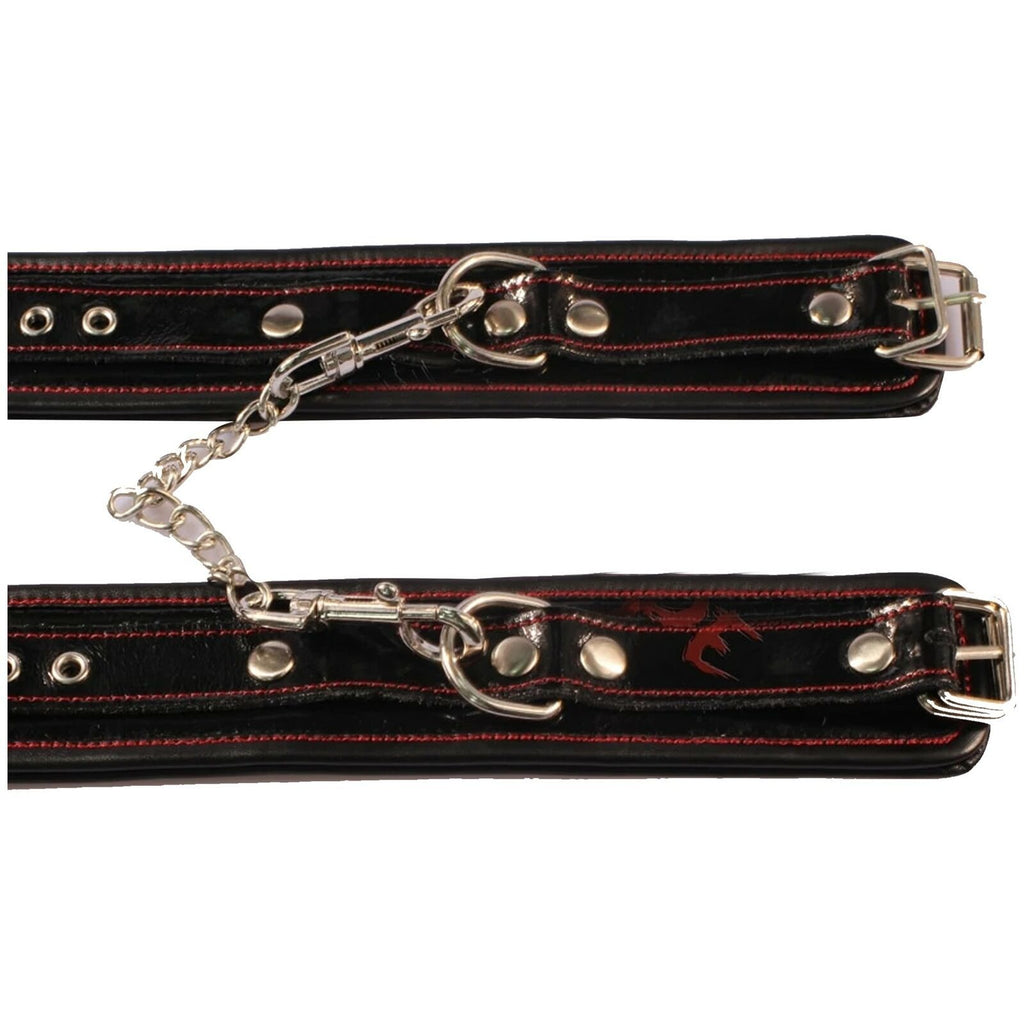 House Of Dasein Real Leather Bondage Kit Cuffs Restraints Collar Flogger Bdsm
