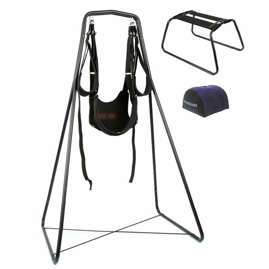 House Of Dasein Swing With Frame Inflatable Sex Pillow Hanging Love Chair