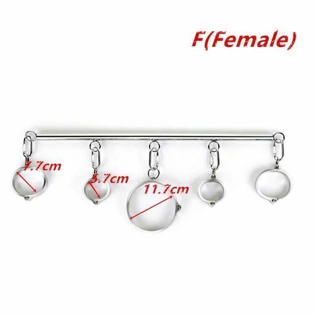 House Of Dasein Metal Spreader Bar Cuffs Collar Bondage Restraint Kits Slave Shackles Set Bdsm - Skin - F Female