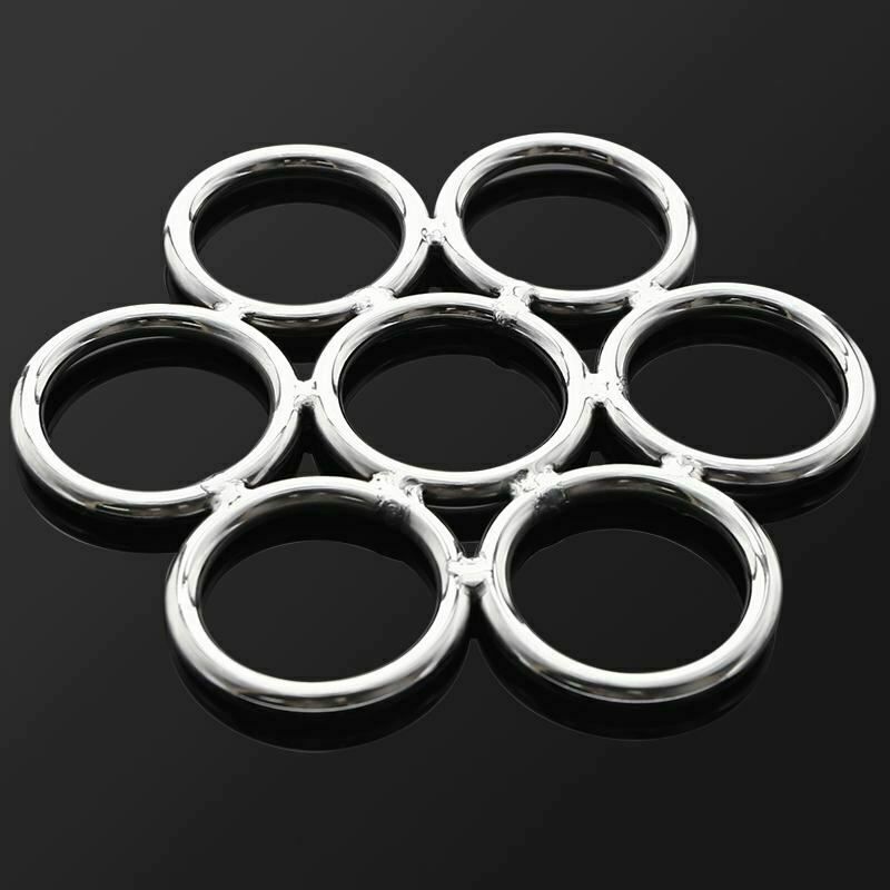 House Of Dasein Shibari Stainless Steel Suspension Ring Bondage Restraints Bdsm - Silver