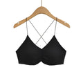 House Of Dasein Bare Back Cross Inner Sling Strapless Top - Black - M