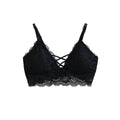 House Of Dasein Sexy Lace Backless Mini Camisole - Black
