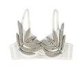 House Of Dasein Evening Dress Party High Design Silver 3D Rhinestone Shaping Bra Outerwear - White - 38C/85