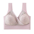 House Of Dasein High End Seamless Large Size Bra For Women Lace Backless Cupless Thin Style - Lotus Root Powder - L