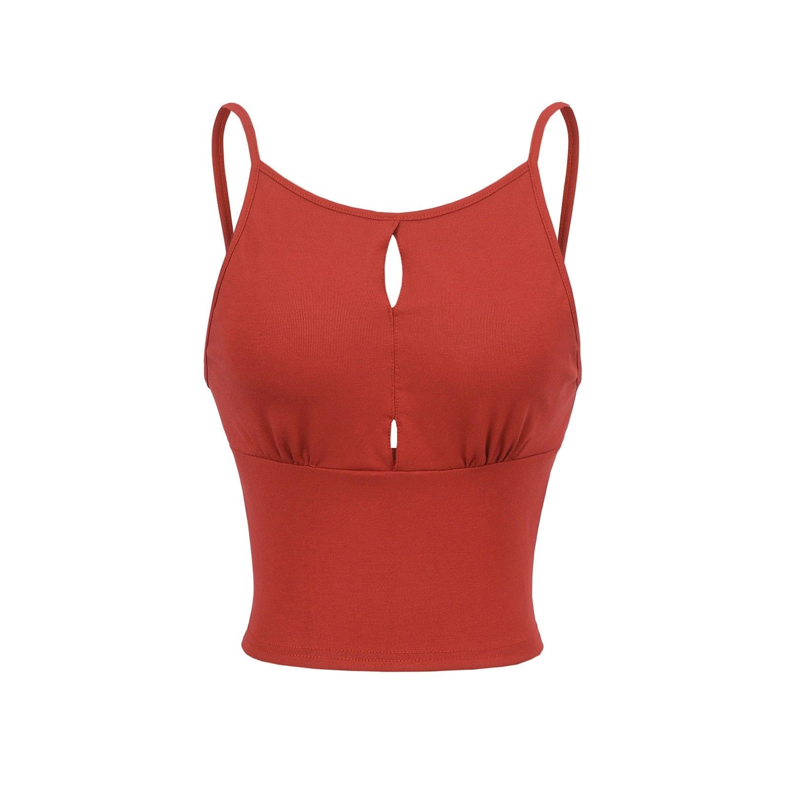 House Of Dasein Hollow Vest Lingerie For Women - Red - M