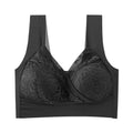 House Of Dasein High End Seamless Large Size Bra For Women Lace Backless Cupless Thin Style - Black - M