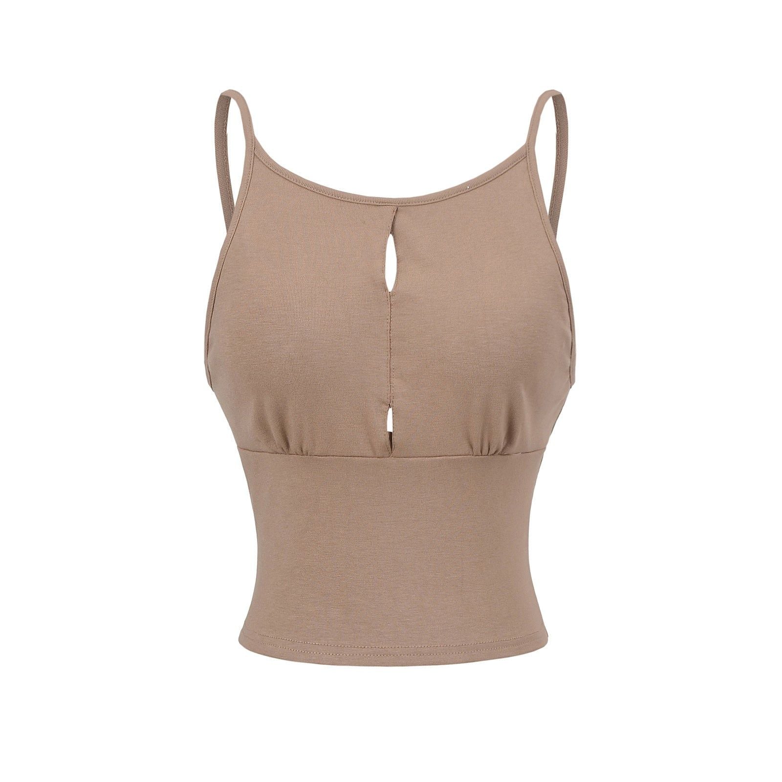 House Of Dasein Hollow Vest Lingerie For Women - Khaki - L
