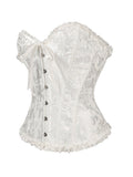 House Of Dasein Body Shaping Base Clothes Fish Bones Abdominal Cinching Waist Straps Court Corset - White - M