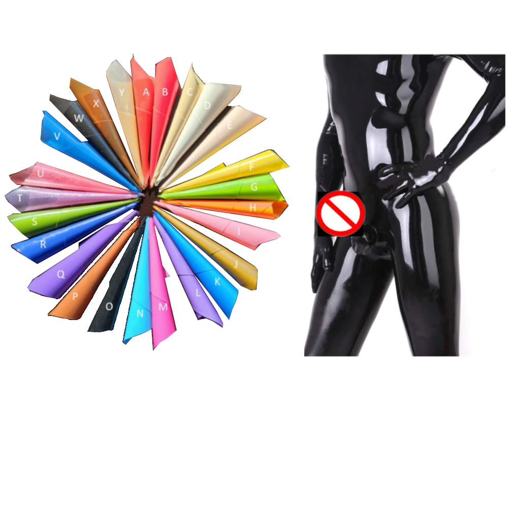 House Of Dasein Latex Fetish Catsuit Sexy Bodysuit Men Full Cover Condom Penis Sheath Adult Jumpsuit Wet Look - Custom Colour - Xs