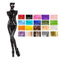 House Of Dasein Sexy Full Body Black Latex Gummi Catsuit Ear Cosplay Rubber Bodysuits Back Crotch Zip - Custom - L - Unisex