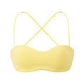 House Of Dasein Double Layered Small Chest Flat Narrow Version Without Cushion Underwear Sling - Sunlight Yellow - M