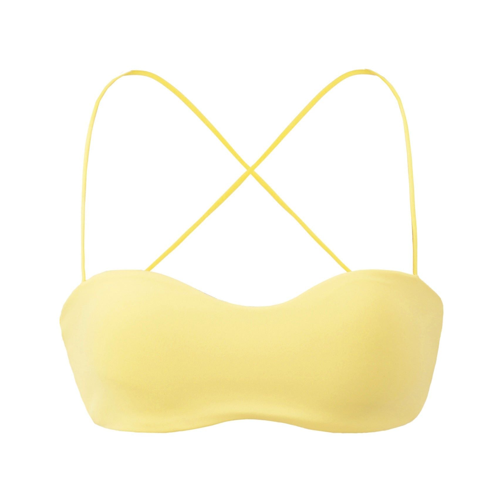 House Of Dasein Double Layered Small Chest Flat Narrow Version Without Cushion Underwear Sling - Sunlight Yellow - M